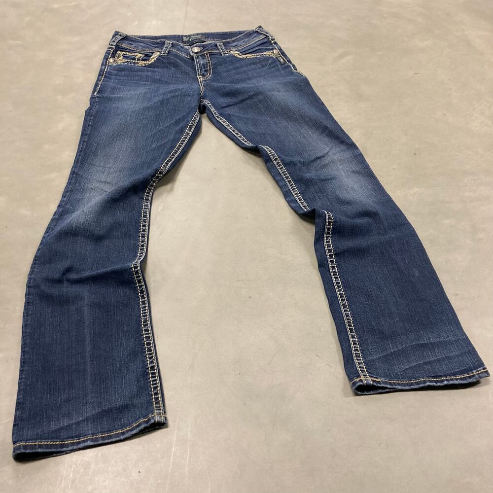 y2k low rise silver bootcut Jeans 32x31